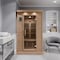 Steamspa 2-Person Carbon FAR Infrared Hemlock Wooden Indoor Home Sauna with LED Touch Control Panel SC-SS0009-0S - alternate 7